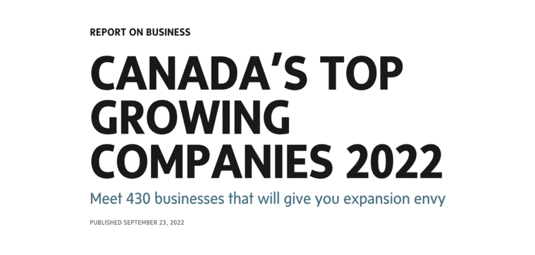 Jayne's Luxury Rentals recognized in Canada's Top Growing Companies 2022 report for outstanding business growth