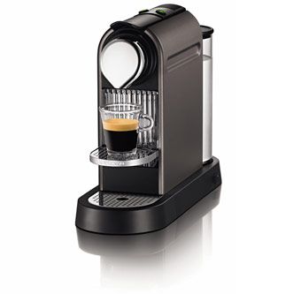 Sleek Nespresso machine available for guests at Jayne's Luxurious Rentals for a perfect cup of gourmet coffee